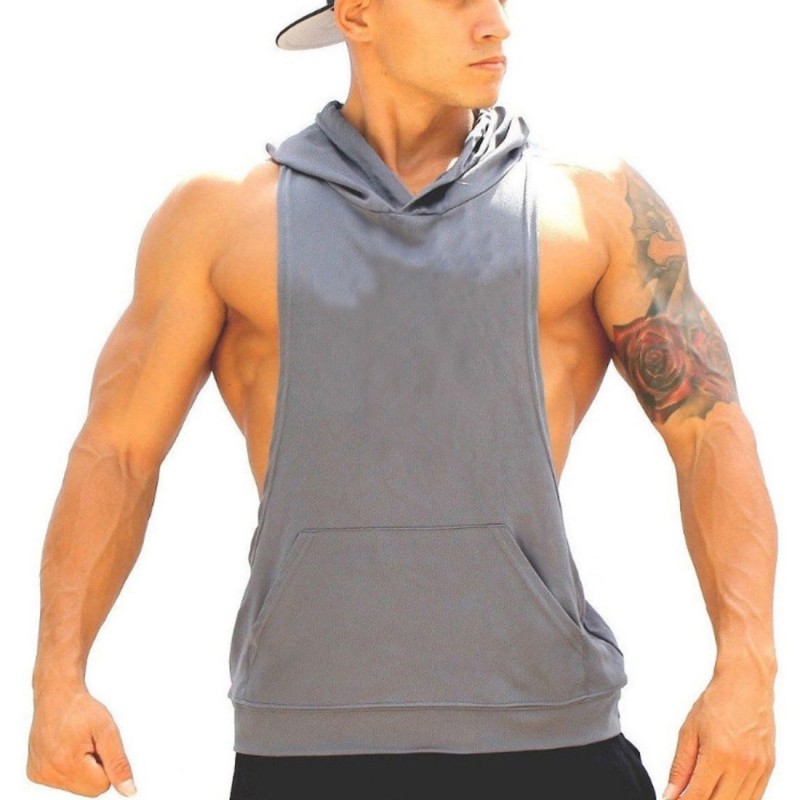 Gym Fitness Stringer Hoodies #029